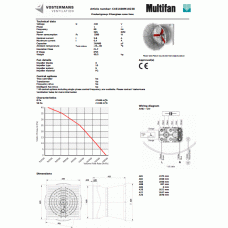 Multifan C4E140 - 54" Fiberglass Cone Fan Technical Data